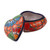 Heart-Shaped Talavera-Style Ceramic Decorative Box 'Floral Heart'
