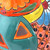 Jack-O-Lantern Talavera Style Ceramic Candle Holder 'Happy Jack-O-Lantern'