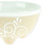 Hand-Painted Ceramic Pinch Bowls in White Set of 4 'Snow White Designs'