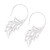 Swirling Sterling Silver Half-Hoop Earrings from Bali 'Swirling Enchantment'