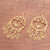 Gold Plated Sterling Silver Chandelier Earrings from Bali 'Queen of the Morning'