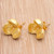 18k Gold Plated Floral Stud Earrings from Bali 'Bell Blossom'