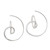 Circular Sterling Silver Drop Earrings from Bali 'Circular Illusion'