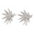 Handcrafted Sterling Silver Lotus Blossom Earrings from Bali 'Lotus Blossom Purity'