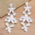 Sterling Silver Floral Cascade Earrings from Bali 'Springtime Cascade'