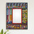 Folk Art Wood Mirror with Folk Art Scenes 'Scenes from the Andes'