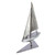 Rustic Yacht Sculpture from Recycled Metal 'Rustic Yacht'