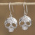 Taxco Skull Sterling Silver Dangle Earrings from Mexico 'Transmutation'