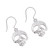 Taxco Skull Sterling Silver Dangle Earrings from Mexico 'Transmutation'