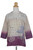 Handcrafted Batik on Cotton Tunic Thailand 'Purple Songbird'