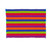 Six Multicolored Striped Cotton Placemats and Napkins 'Harvest Trails'