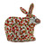 Indian Chain Stitched 100 Wool and Cotton Rabbit Tea Cozy 'Hopping Rabbit'