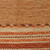 Hand Woven Cotton Geometric Dhurrie Rug from India 2x3 'Delhi Delight in Brown'