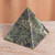 Nephrite Pyramid Gemstone Sculpture 'Nature Mystique'