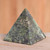 Nephrite Pyramid Gemstone Sculpture 'Nature Mystique'