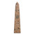 Hand Carved Leopard Jasper Gemstone Obelisk Sculpture 'Fortress'