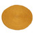 Round Handwoven Jute Area Rug in Maize 3 Feet Diameter 'Circular Beauty in Maize'