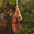 Hand Painted Gourd Birdhouse from Peru 'Blossoms on Blush'