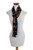 Hand Woven Black Ikat Scarf 'Bright Silhouettes'