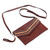 Tooled Leather Convertible Messenger Wristlet Bag from Peru 'Andean Summer'