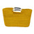 Woven Raffia Handle Handbag in Yellow 'Sunlit Afternoon in Yellow'
