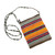 Multicolored Alpaca Wool Shoulder Bag 'Inca Sunrise'