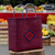 Red and Blue Recycled Tote 'Crafts Fair'