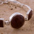 Mahogany obsidian pendant bracelet 'Magnificent'