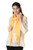 Woven Wool and Silk Blend Shawl in Maize from India 'Yellow Fanfare'