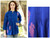 Cotton blouse 'Bengali Blue'