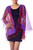 Purple Red Silk Shawl Wrap from India 'Midnight Fantasy'