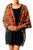 Free Trade Floral Chain Stitch Embroidery Black Wool Shawl 'Midnight Marigold'