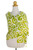 Bright Chartreuse and White Spiral Motif Silk Shawl 'Chartreuse Thai Maze'