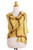 Hand Woven Yellow and Brown Silk Blend Shawl with Fringe 'Friendly Essence'
