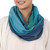 Artisan Crafted 100 Cotton Infinity Scarf from Thailand 'Seaside Breezes'