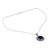 Artisan Crafted Lapis Lazuli and Sterling Silver Necklace 'Royal Sunset'