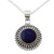 Artisan Crafted Lapis Lazuli and Sterling Silver Necklace 'Royal Sunset'