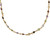 Hand Crafted Gold Plated Multigem Link Necklace from India 'Gemstone Romance'