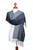 Hand Woven Baby Alpaca Silk Blend Grey Scarf from Peru 'Soft Texture in Grey'