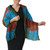 Hand Woven Tie Dye Silk Shawl in Multicolor from Thailand 'Dreamlike Dance'