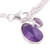 Amethyst and Sterling Silver Charm Bracelet from India 'Twinkling Harmony'