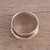 Sterling Silver India Meditation Ring with Copper and Brass 'Stylish Textures'