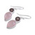 Rose and Smoky Quartz Dangle Earrings from India 'Dazzling Alliance'