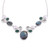 Artisan Crafted Multi-Gemstone Pendant Necklace from India 'Entrancing Princess'