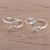 Pair of Sterling Toe Rings with Paisley and Leaf Motifs 'Paisley and Leaf'