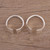 Contemporary Sterling Silver Toe Rings for Women Pair 'Gateway'