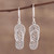 Sterling Silver Flip Flop Sandal Earrings from India 'Flip-Flop Time'