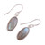 Labradorite Cabochon Dangle Earrings from India 'Mystical Ways'