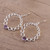 Round Bubble Like Silver Earrings with Amethysts 'Bubble Wreath'