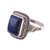 Artisan Crafted Lapis Lazuli Cocktail Ring from India 'Block Party'